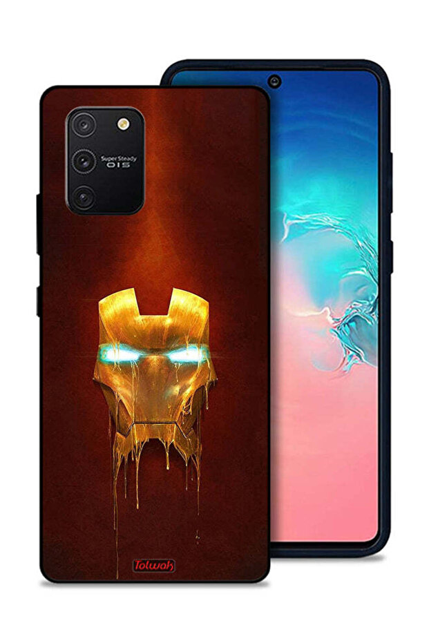 غطاء حماية لهاتف سامسونج جالكسي S10 لايت من Iron Man Marvel Comics
