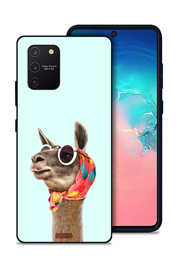 غطاء حماية لهاتف سامسونج جالكسي S10 لايت بتصميم جمل أنيق ولطيف