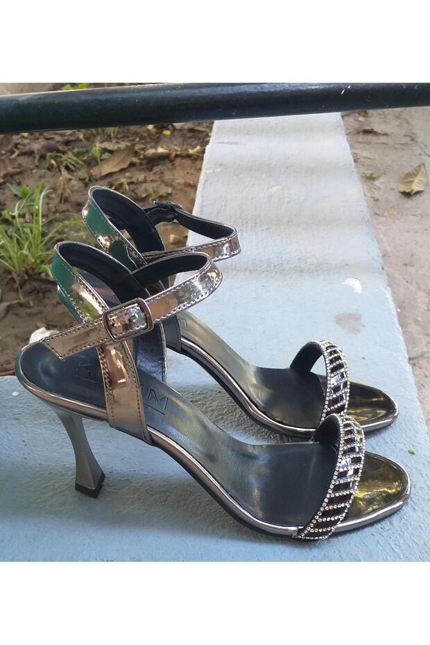 K152014 Women's Single Strap Stone Evening Dress Shoes