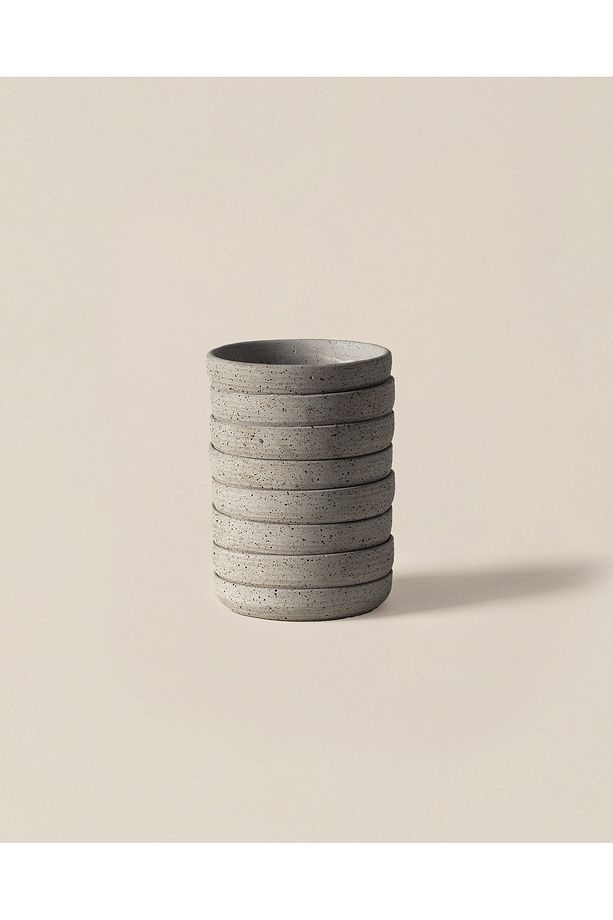Ella Saksı - Soft Gri - 14 cm - 1