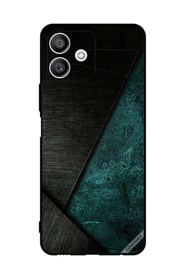 غطاء حماية لهاتف Honor Play6T Pro بنمط أسود وأخضر غامق