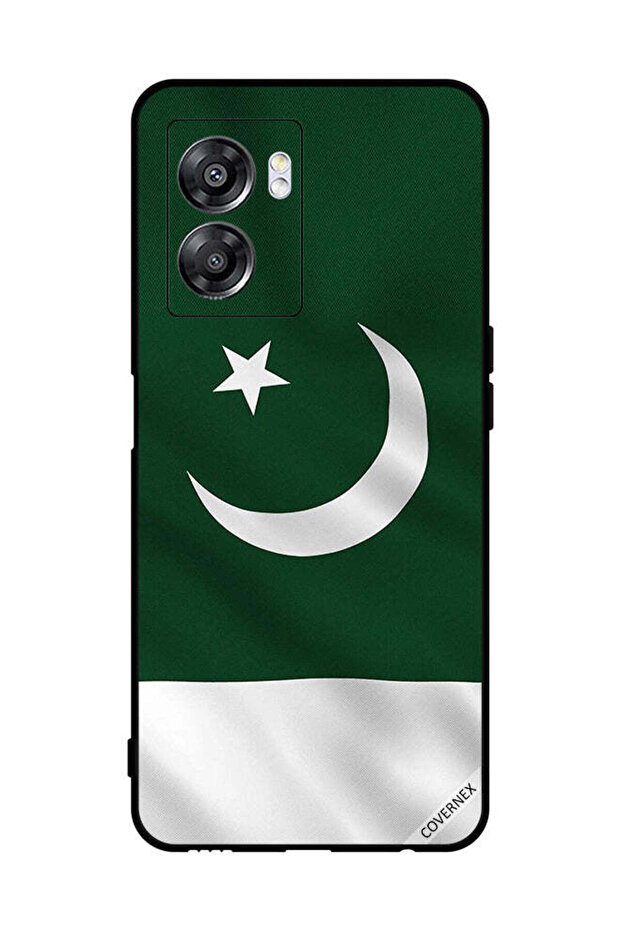 غطاء حماية لهاتف Oppo A57 علم باكستان عمودي