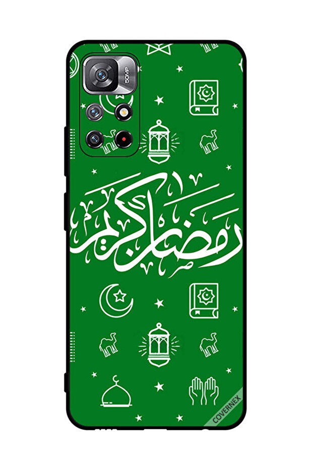 غطاء حماية لهاتف شاومي ريدمي نوت 11 إس 5 جي - رمضان كريم أخضر