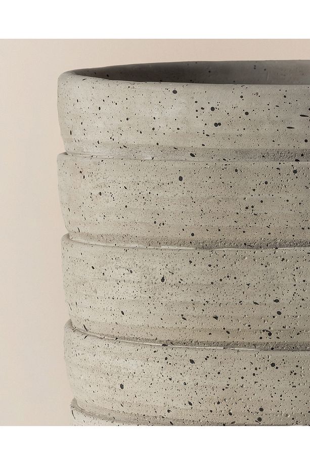 Ella Saksı - Soft Gri - 17 cm - 2
