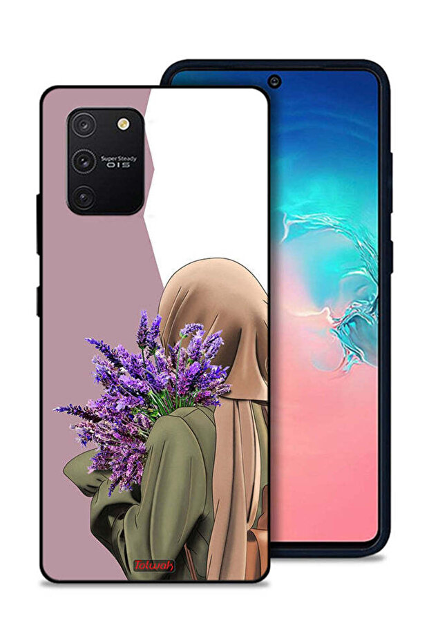 غطاء حماية لهاتف Samsung Galaxy S10 Lite يحمل زهرة