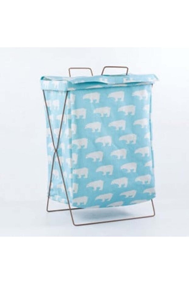 Foldable laundry basket, lemon print - 6