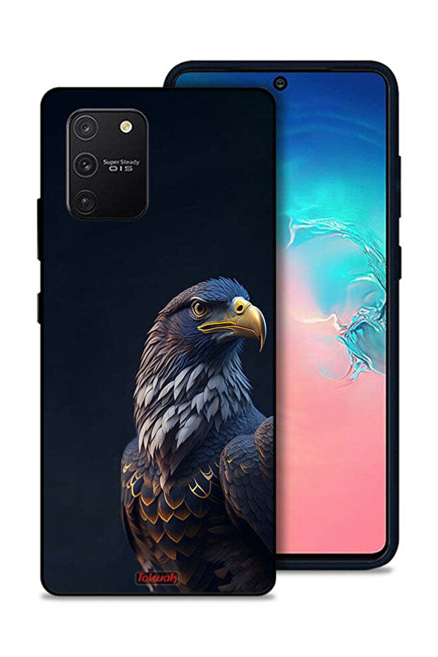 غطاء حماية لهاتف سامسونج جالكسي S10 لايت بتصميم Eagle HD