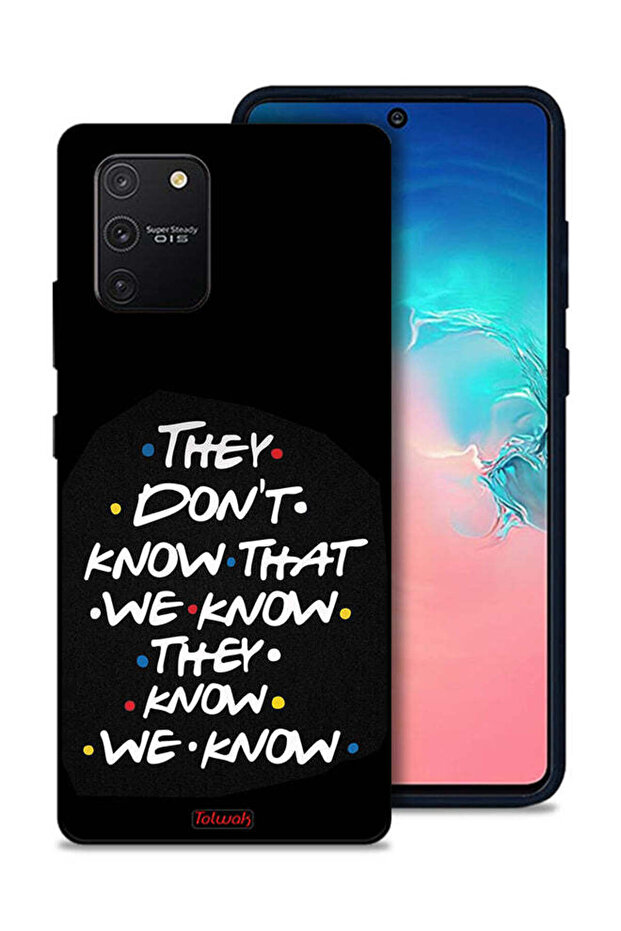 غطاء حماية لهاتف Samsung Galaxy S10 Lite لا يعرفون ما نعرفه يعرفون أننا نعرفه