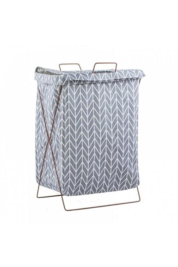 Foldable laundry basket, lemon print - 8