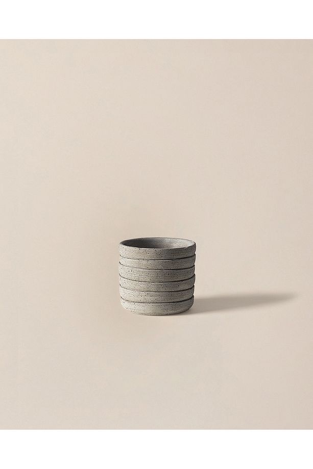 Ella Saksı - Soft Gri - 14 cm - 1