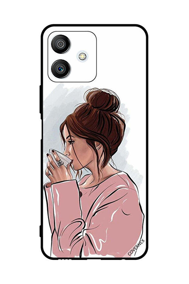 غطاء حماية لهاتف Honor Play6T Pro بطباعة شرب الشاي