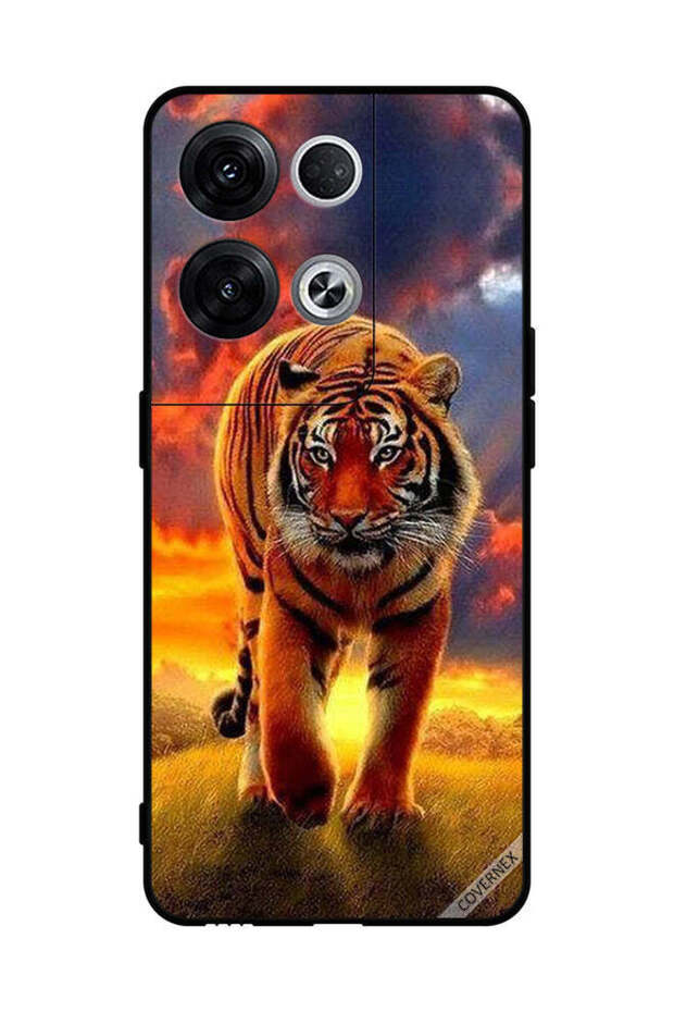 غطاء حماية لهاتف Oppo Reno8 Pro+ Leopard