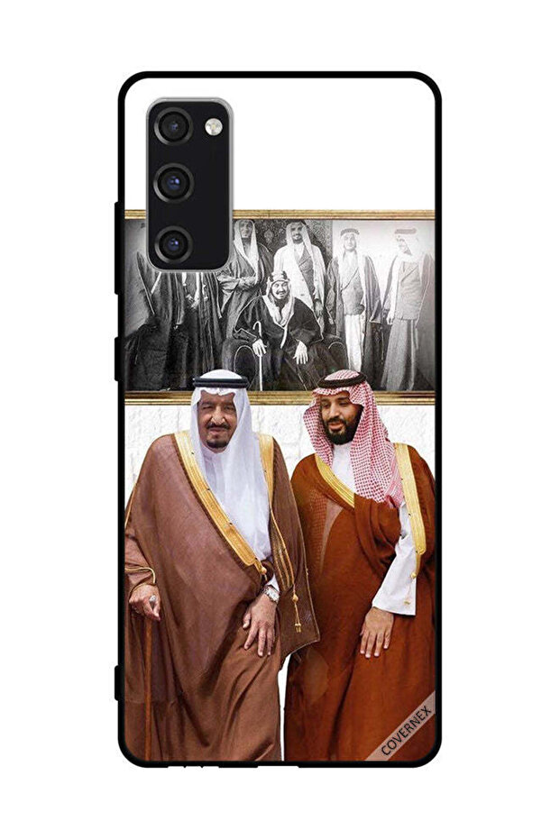 غطاء حماية لهاتف سامسونج جالاكسي S20 FE 2022 الملك سلمان ومحمد بن سلمان يتحدثان أثناء المشي
