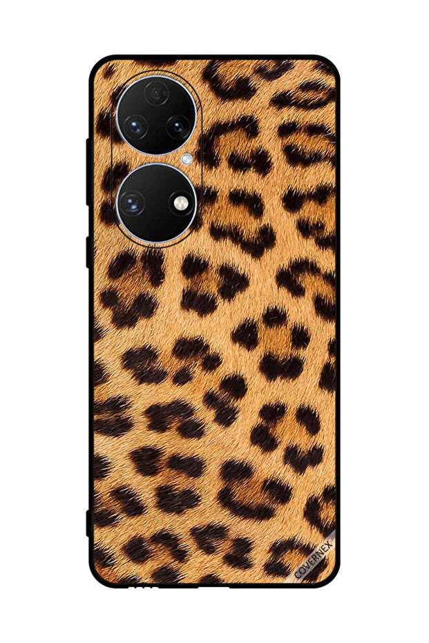 غطاء حماية لهاتف هواوي P50e بنقشة جلد النمر - 1