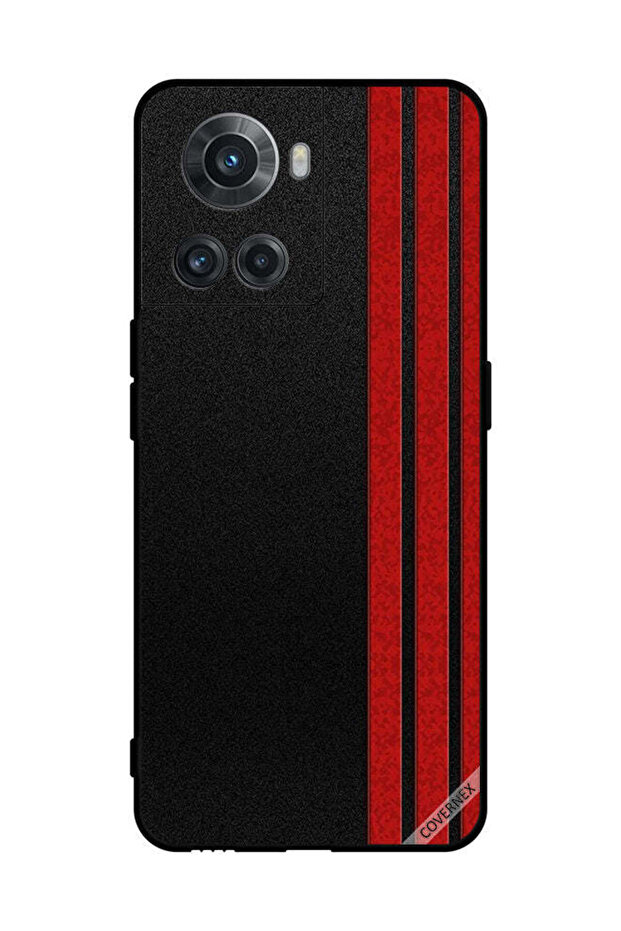 غطاء حماية لهاتف OnePlus 10R بثلاثة شرائط عمودية على الجانب