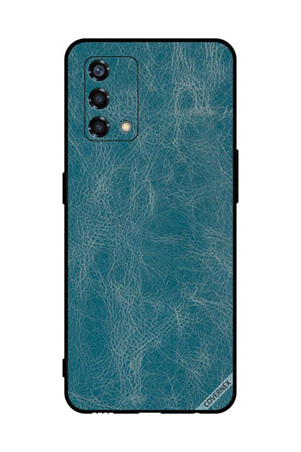 غطاء حماية لهاتف Oppo Reno6 Lite بنمط جلدي