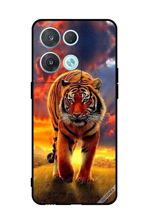 غطاء حماية لهاتف Oppo Reno8 Pro Leopard