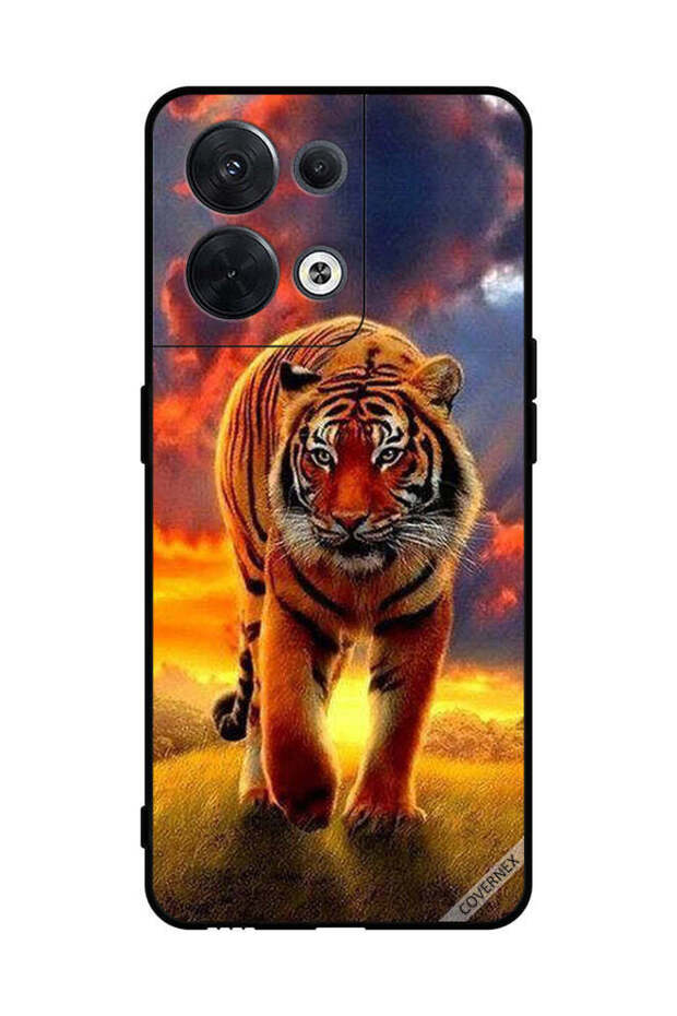 غطاء حماية لهاتف Oppo Reno8 Leopard