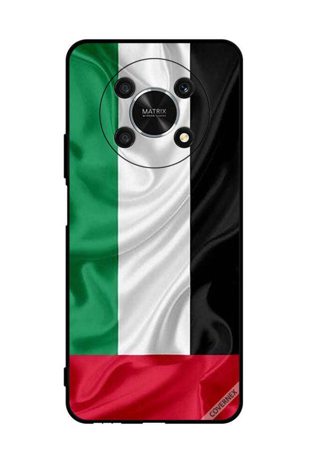 غطاء حماية لهاتف Honor X9 5G قماش علم الإمارات العربية المتحدة