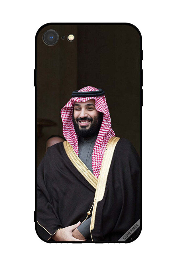 غطاء حماية لجهاز آيفون SE (2022) من آبل، صورة محمد بن سلمان مبتسمًا