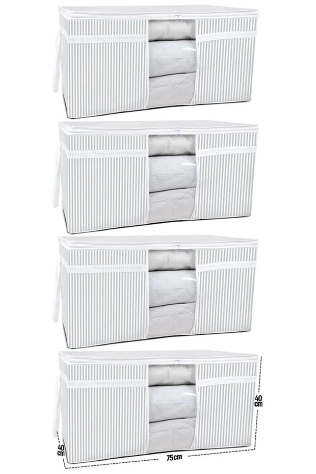 (4 Pcs) Window Pillow Quilt Cover Large Size 75X40X40 cm