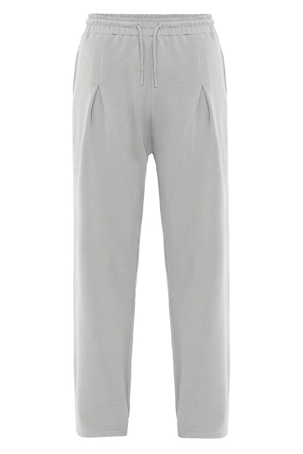 Basic Baggy Eşofman alt Gri - 5