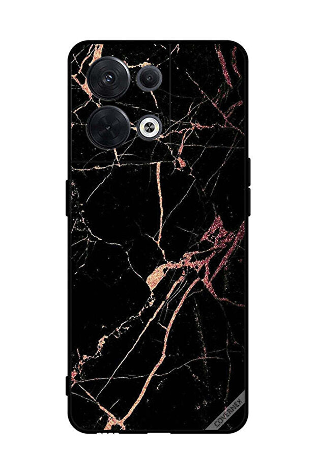 غطاء حماية لهاتف Oppo Reno8 بنمط رخامي