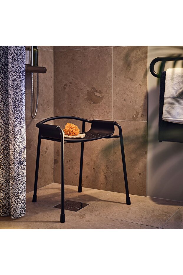 banyo taburesi, antrasit - 1