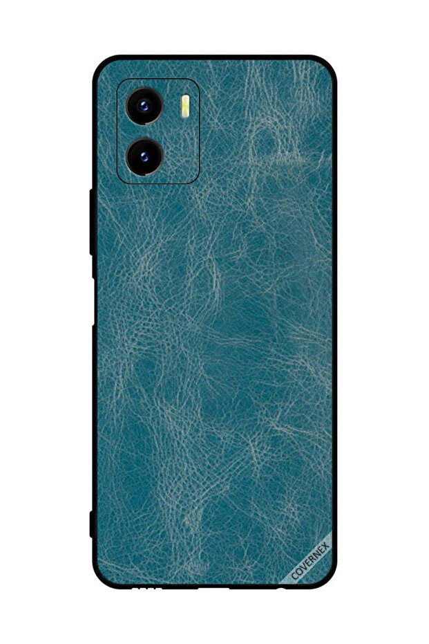 غطاء حماية لهاتف vivo Y15s بنمط جلدي