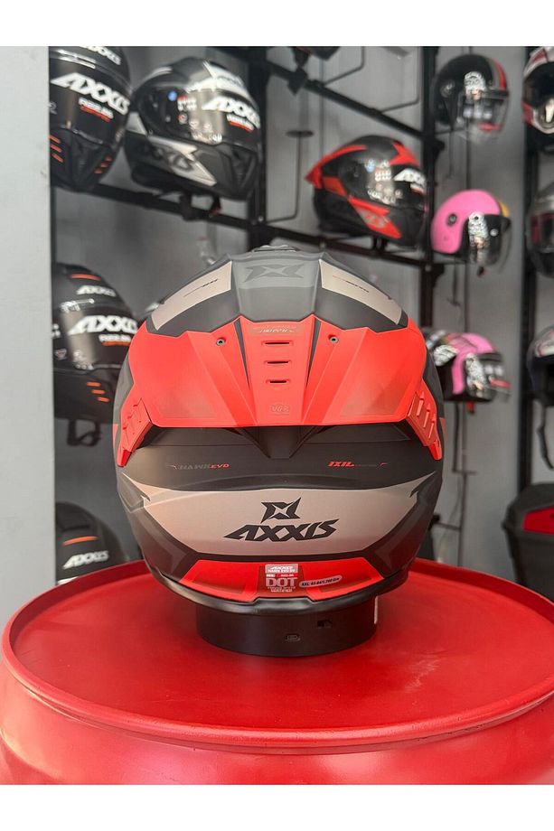 Hawk Evo Ixil Kırmızı KN MASTER İNTERCOM HEDİYELİ - 3