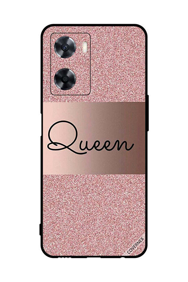 غطاء حماية لهاتف Oppo A77s بخلفية لامعة من Queen Glitters