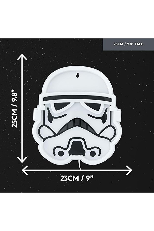 مصباح نيون LED قابل للتركيب على الحائط بتصميم Stormtrooper - 5