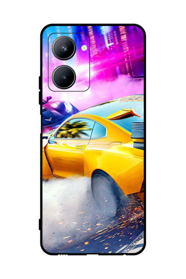 غطاء حماية لهاتف Realme C33 Racing Car