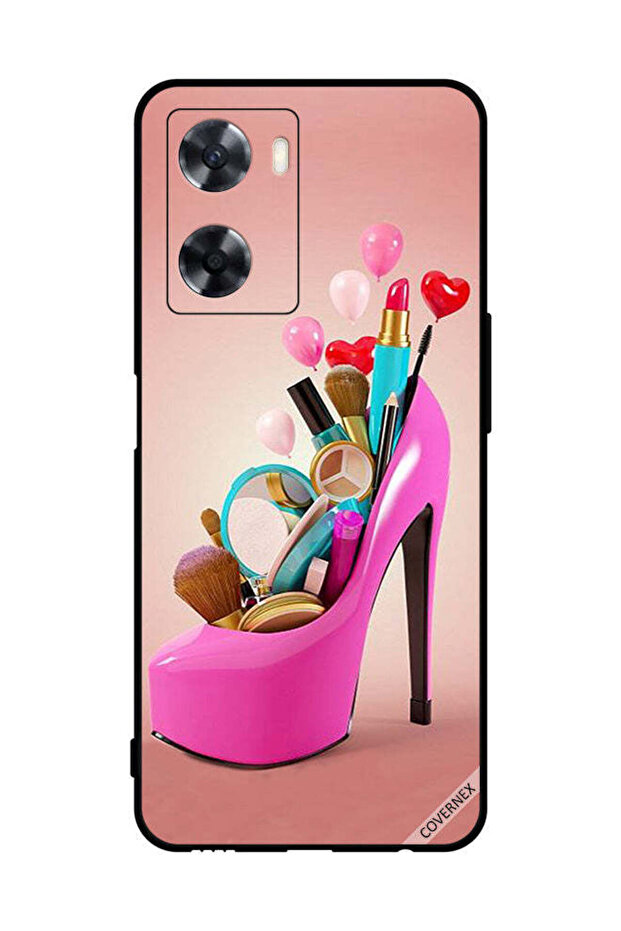 غطاء حماية لهاتف Oppo A77s مع أدوات مكياج