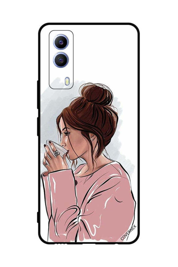 Protective Case Cover For vivo T1x Drinking Tea