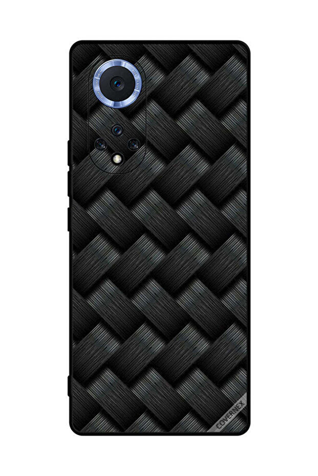 غطاء حماية لهاتف Honor 50 Pro بنمط خطوط داكنة