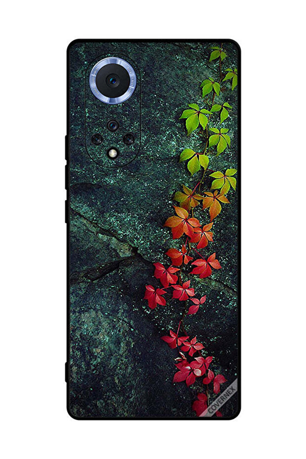 غطاء حماية لهاتف Honor 50 Pro بأوراق جميلة