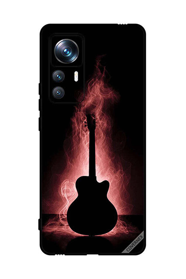 غطاء حماية لهاتف Xiaomi 12T Pro بتصميم انعكاس الجيتار