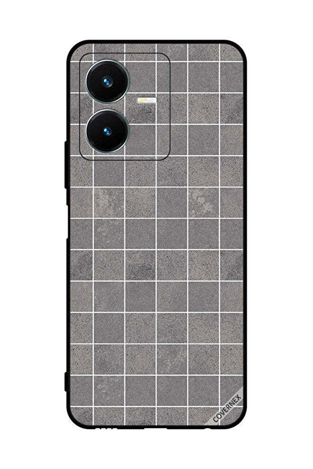 غطاء حماية لهاتف Vivo Y22s بنمط بلاط