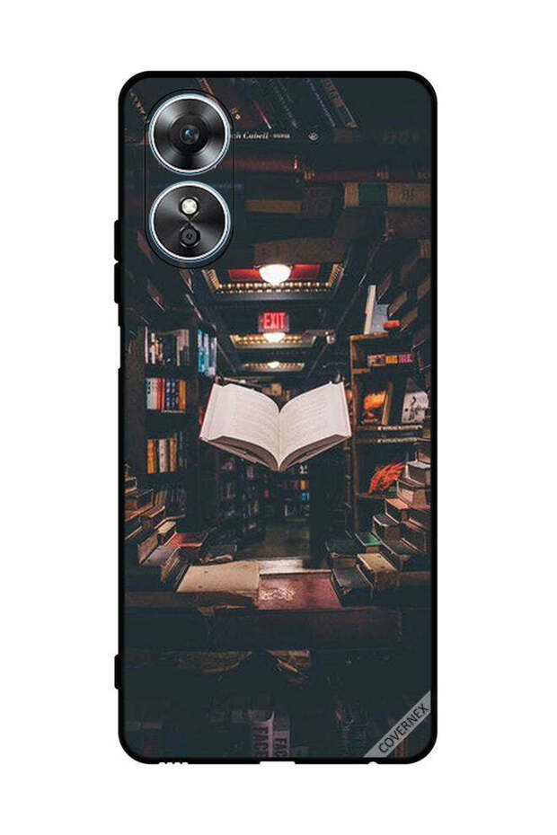 غطاء حماية لهاتف Oppo A17 Library