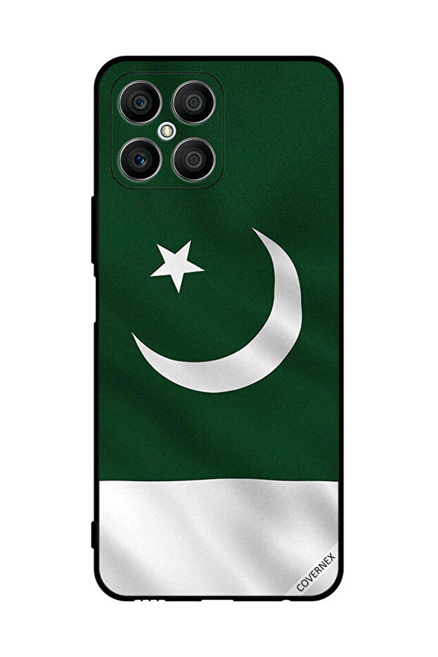 غطاء حماية لهاتف Honor X8 بعلم باكستان عمودي