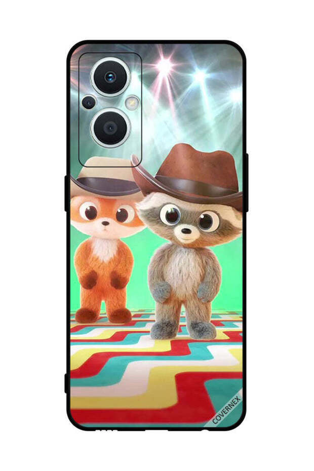 غطاء حماية لهاتف Oppo Reno 7 Lite أرانب