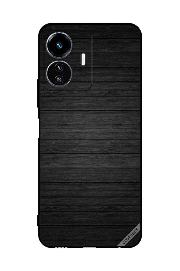 غطاء حماية لهاتف vivo Y77e بنمط خشبي داكن