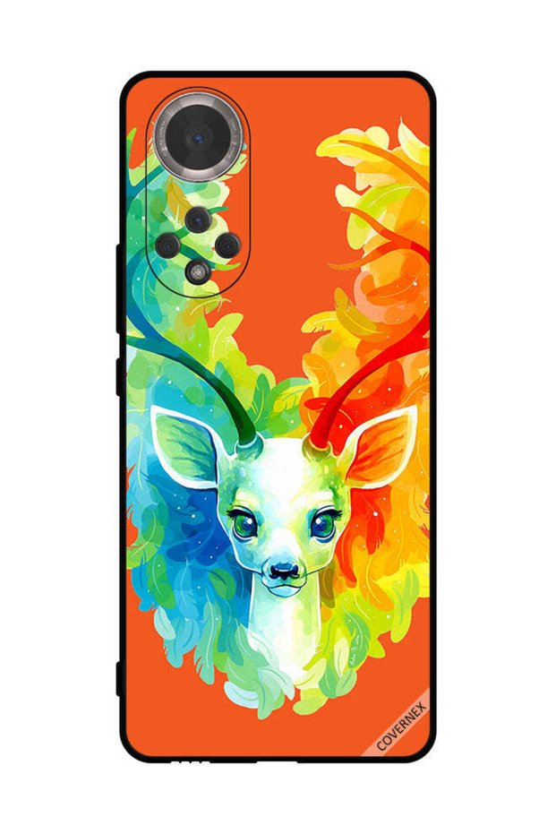 غطاء حماية لهاتف Honor 50 بتصميم غزال ملون