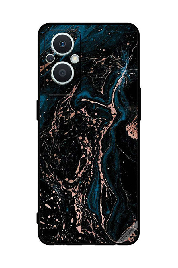 غطاء حماية لهاتف Oppo Reno 7 Lite رخامي