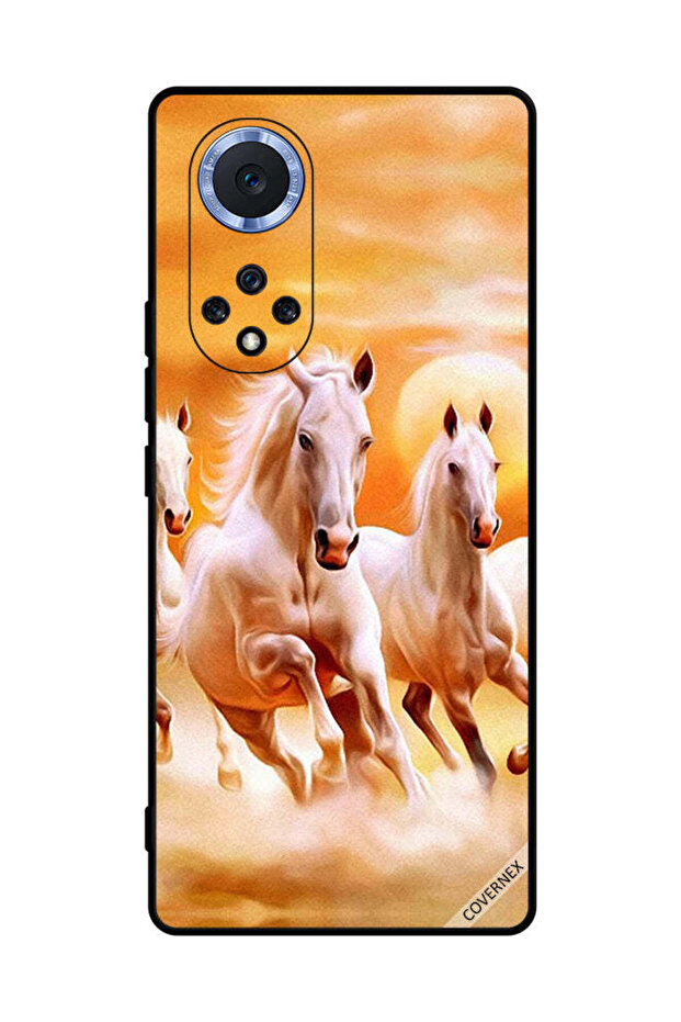 غطاء حماية لهاتف Honor 50 Pro - خيول تركض