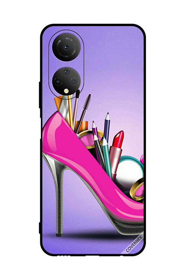 غطاء حماية لهاتف Honor X7 حذاء مع مكياج