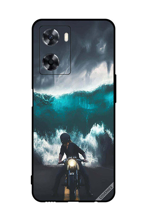 غطاء حماية لهاتف Oppo A77s - فن موجة الماء