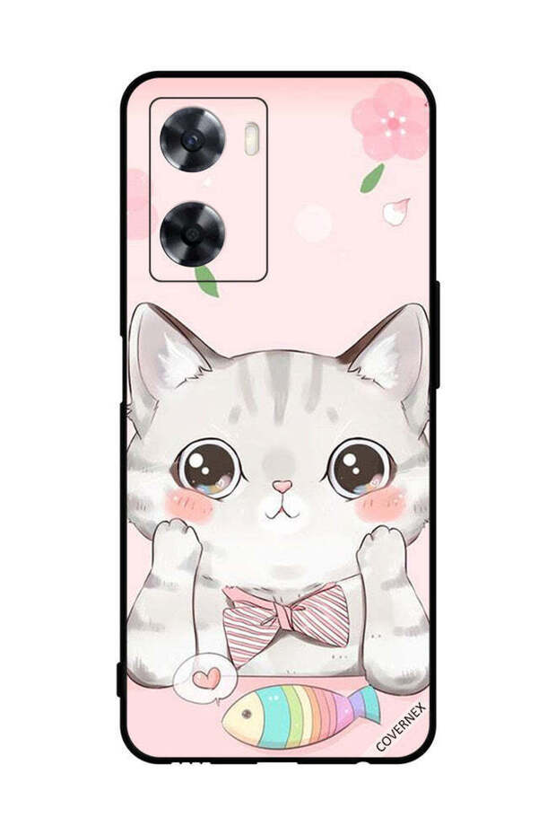 غطاء حماية لهاتف Oppo A77 4G Cat Fish
