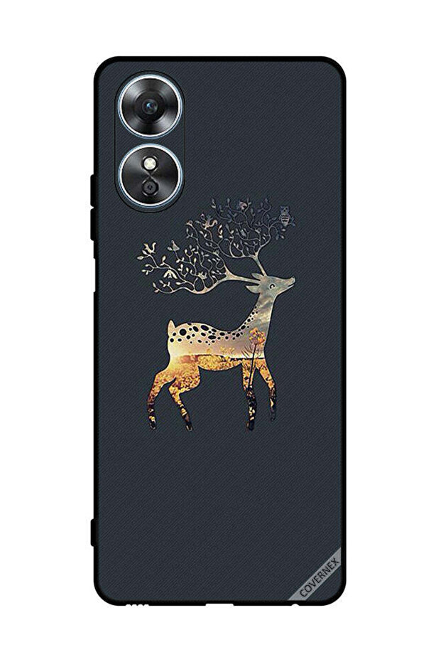 غطاء حماية لهاتف Oppo A17 Deer